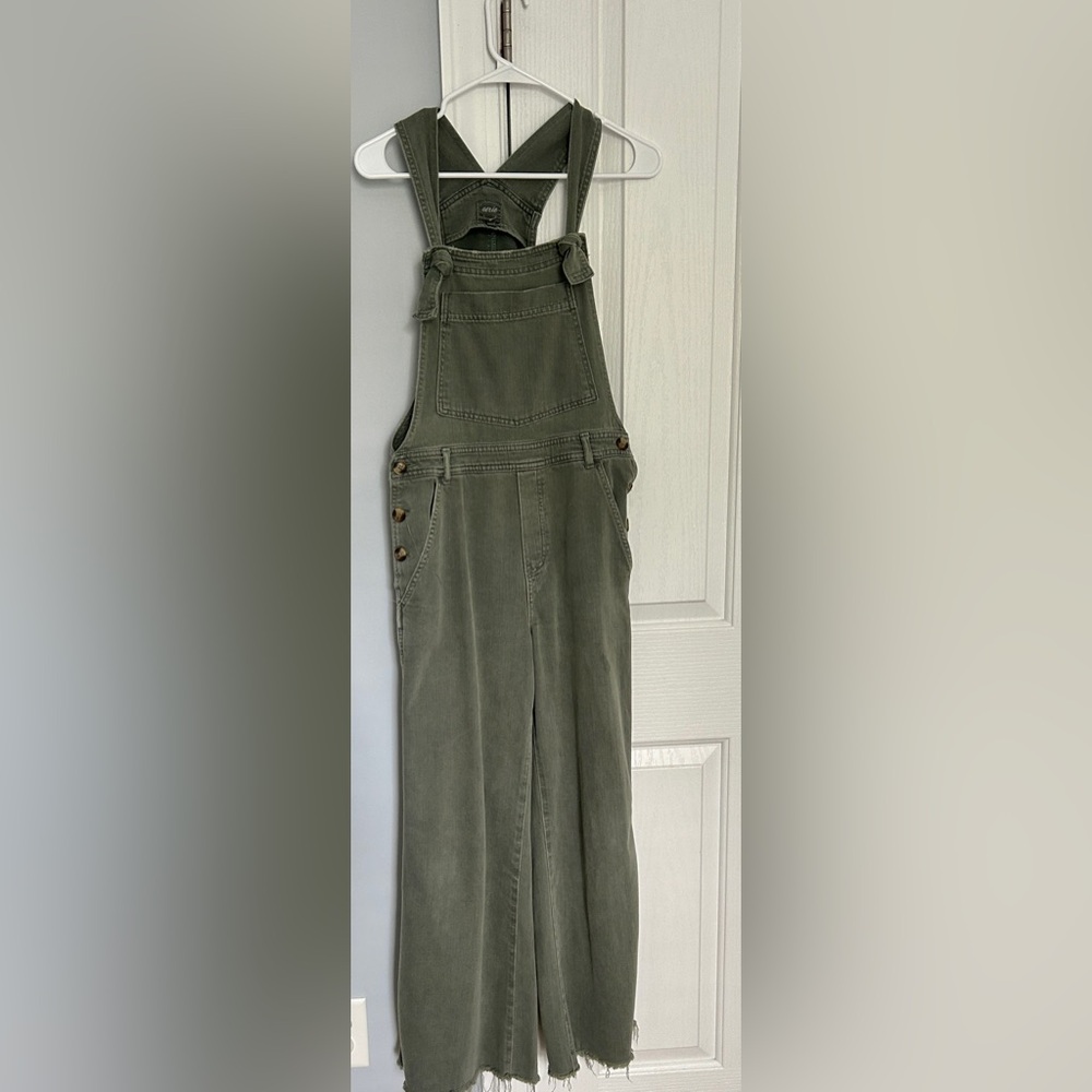 Aerie olive green overalls